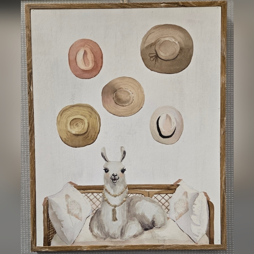 Llama/Alpaca with hats picture